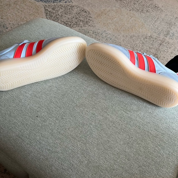 Adidas Light Blue and Red Casual Sneakers - Picture 6 of 8